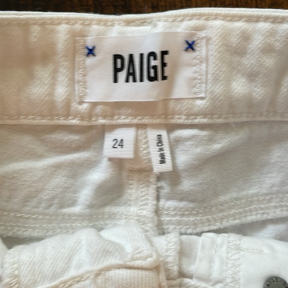 Paige White Denim Shorts - Picture 3 of 5